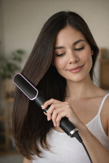 3-in-1 Dual Voltage Straightening Brush